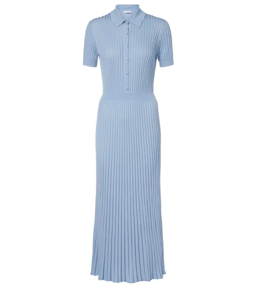 Gabriela Hearst Amor ribbed-knit silk and cashmere maxi dress