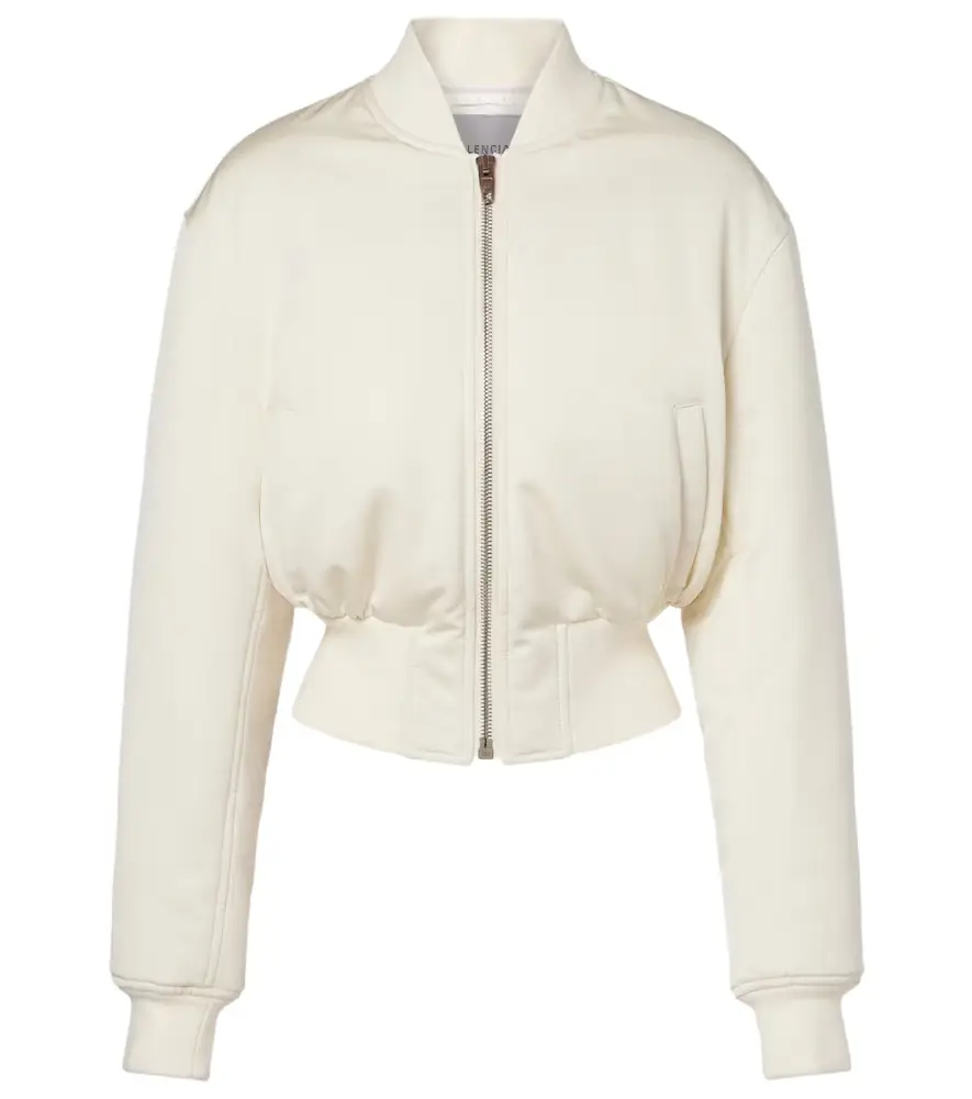 Balenciaga Cropped bomber jacket