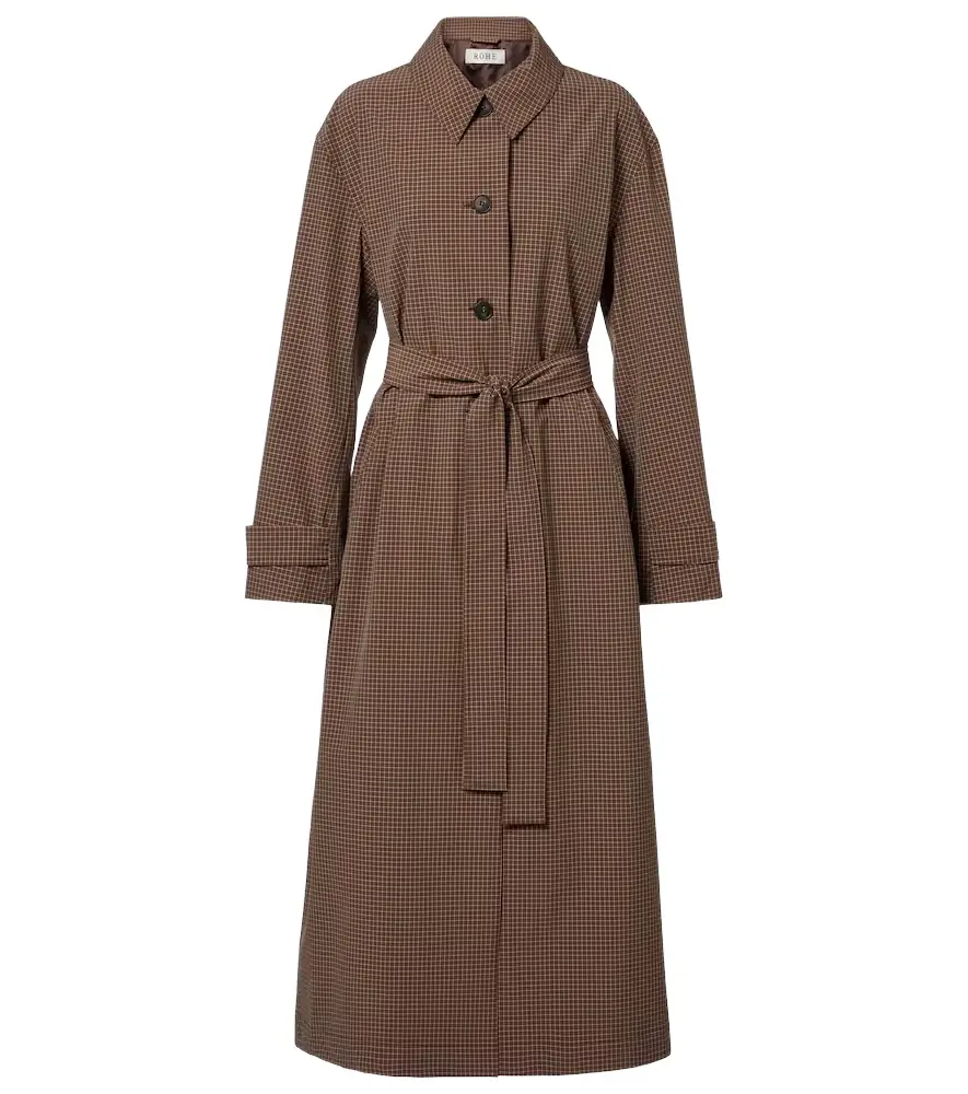 Rohe Róhe Checked belted coat