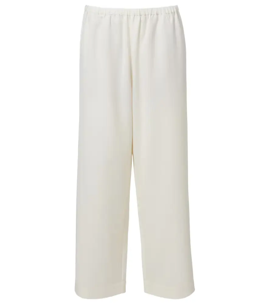 Rohe Róhe Wool-blend cropped wide-leg pants