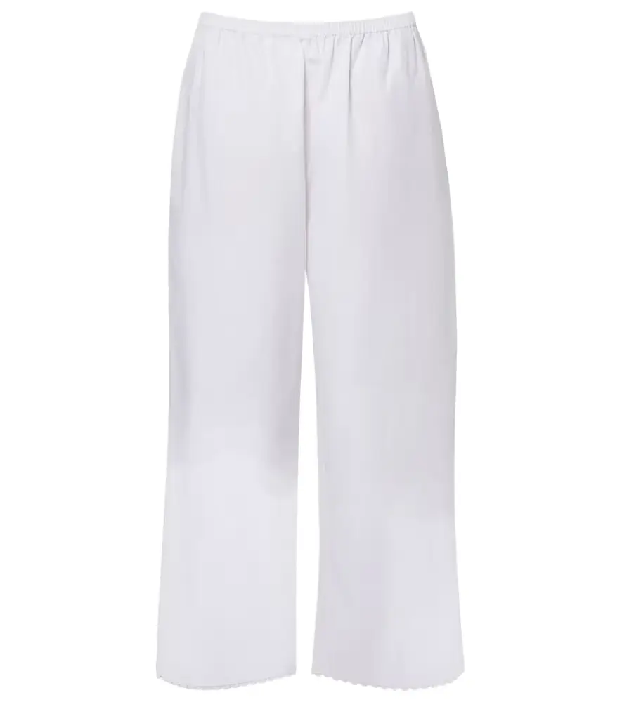 Rohe Róhe Embroidered cotton poplin wide-leg pants