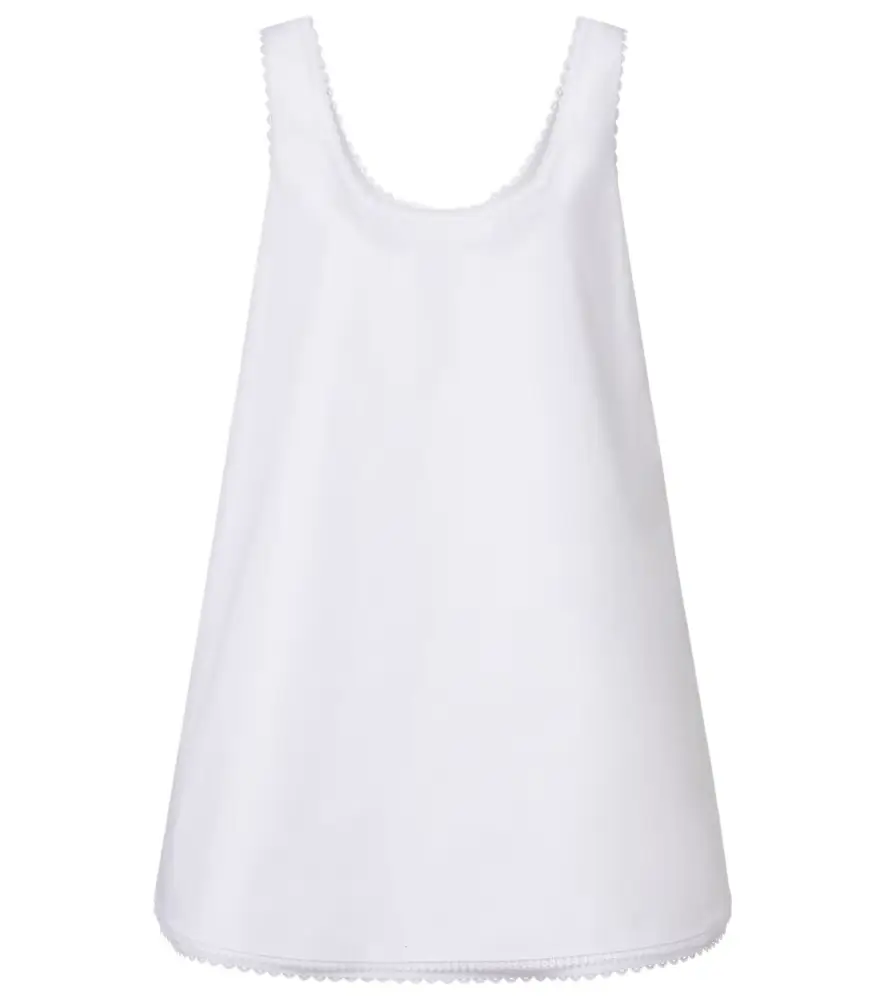 Rohe Róhe Lace-trimmed cotton poplin minidress