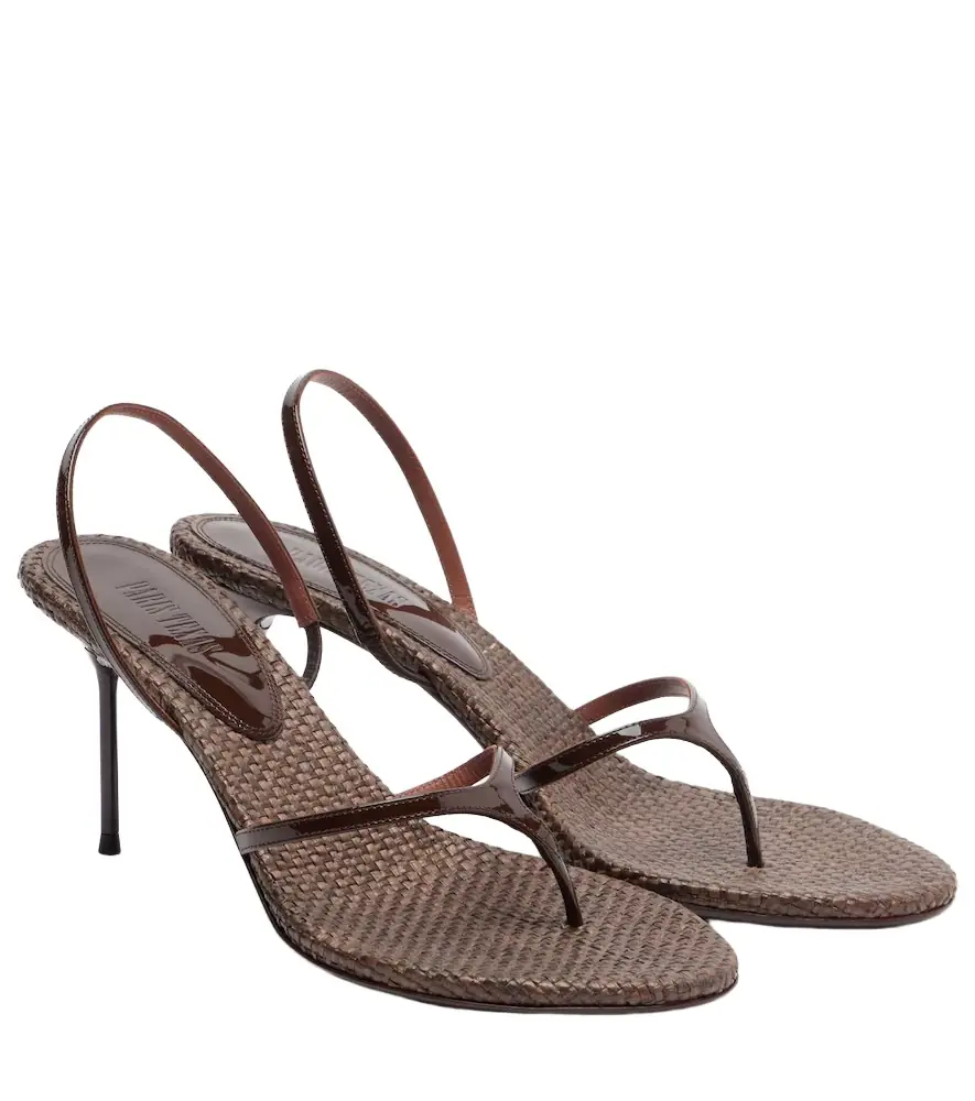 Paris Texas Lidia patent leather thong sandals