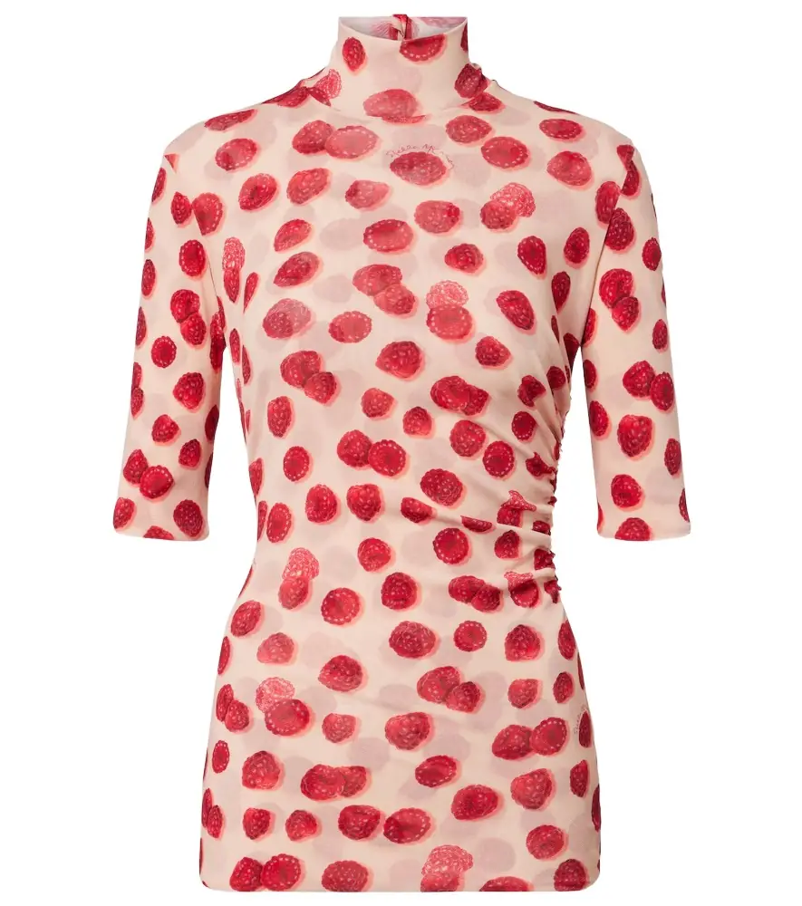 Stella McCartney Printed mesh T-shirt
