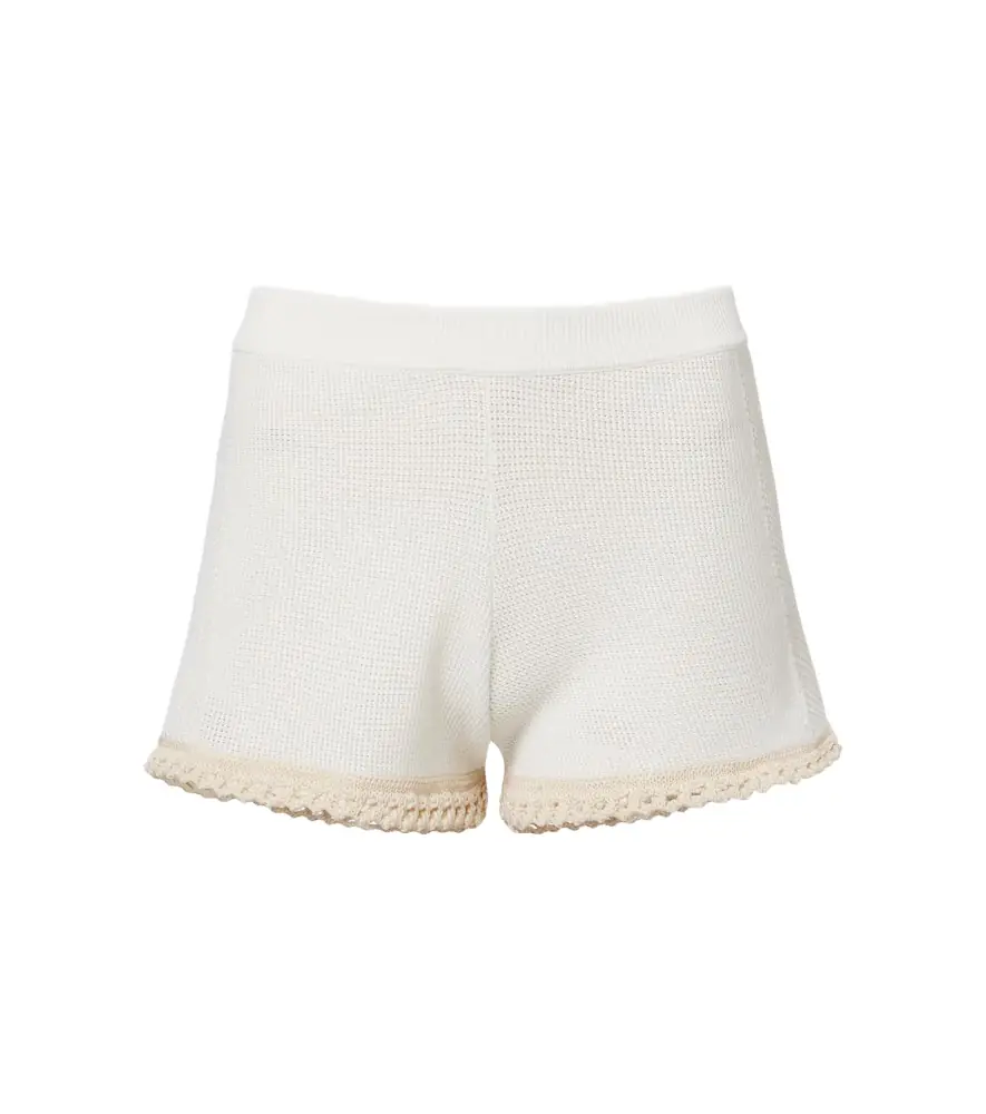 Stella McCartney Crochet cotton shorts
