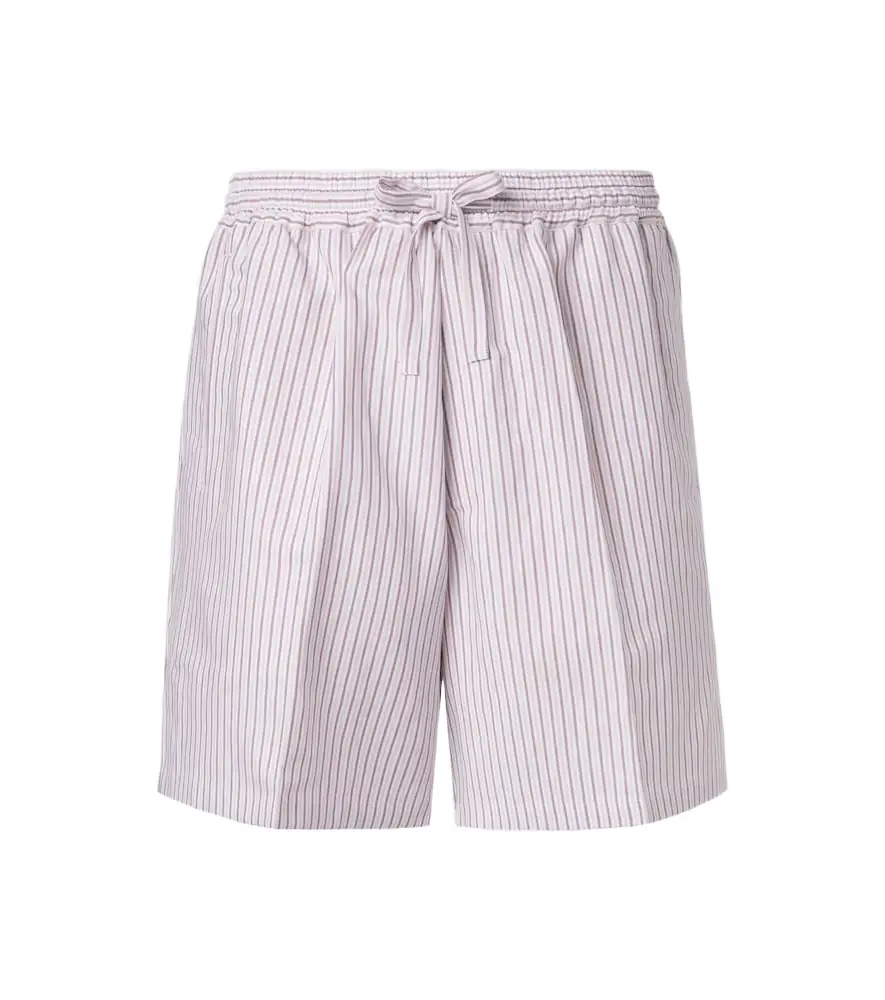 Umit Benan Julian striped cotton and silk shorts