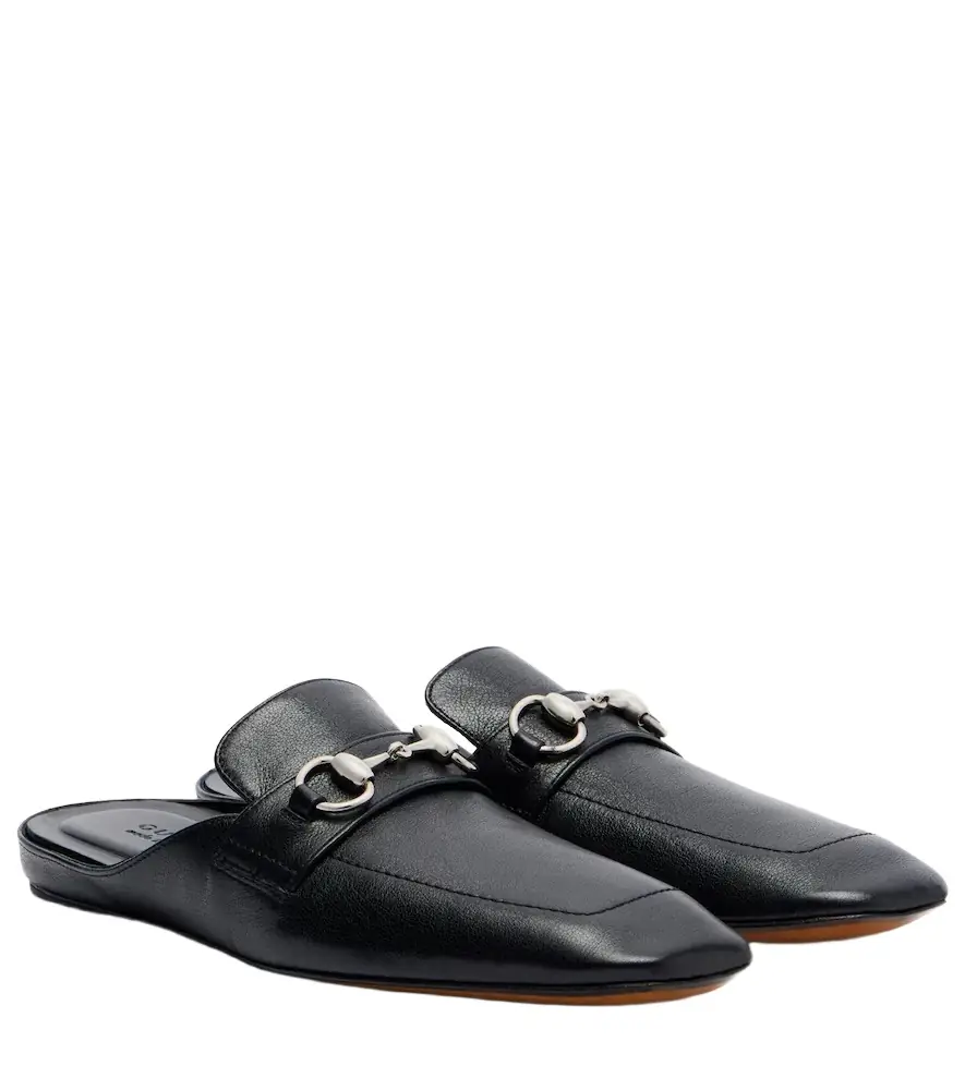 Gucci Ragazzo Horsebit leather mules