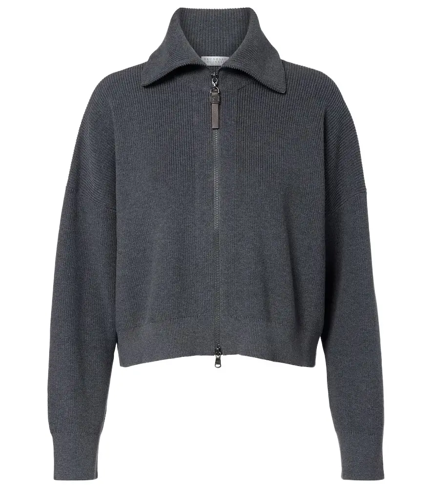 Brunello Cucinelli Cotton zip-up cardigan