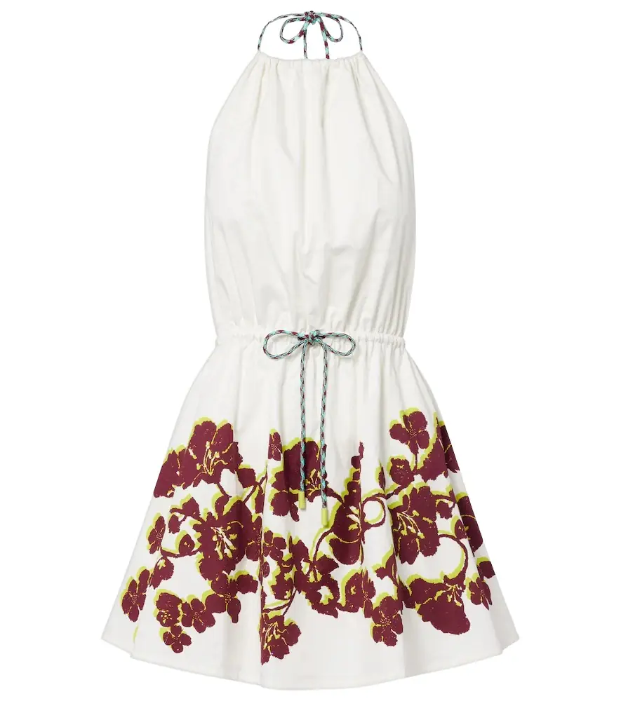 Alemais Alémais Haze floral cotton minidress