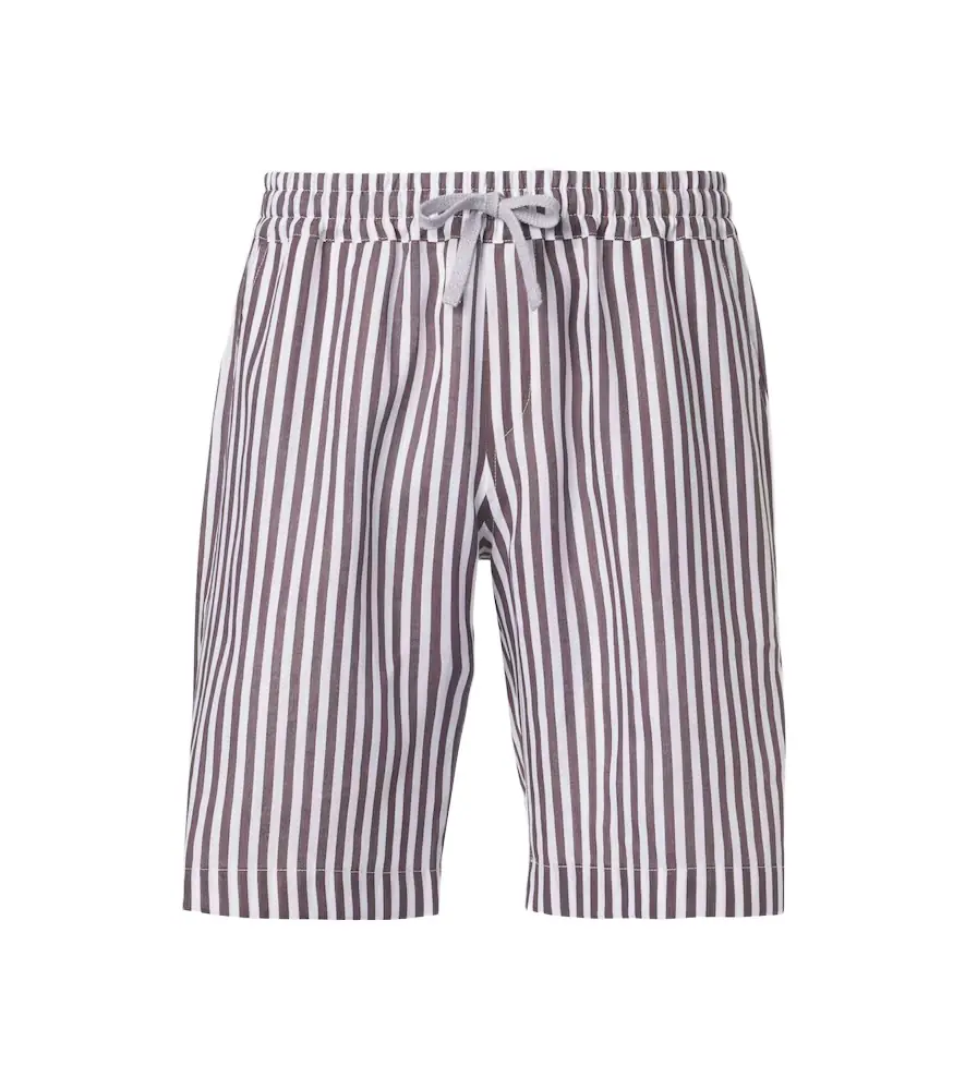 Fedeli Striped linen shorts