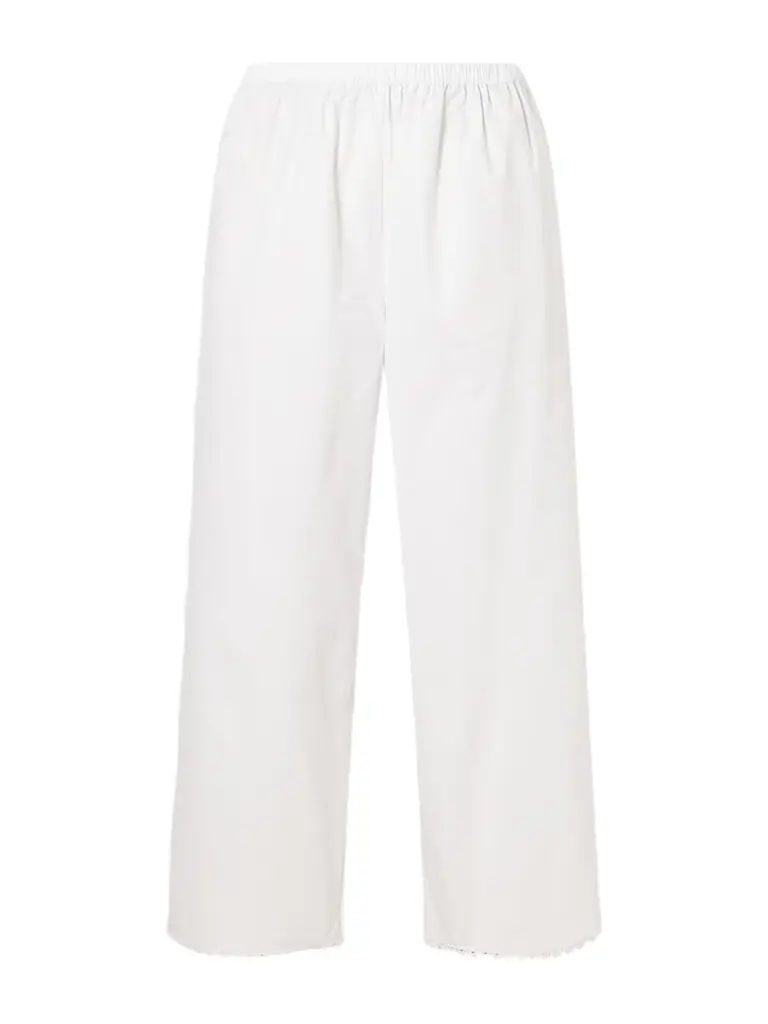 RÓHE Embroidered Cotton-poplin Wide-leg Pants