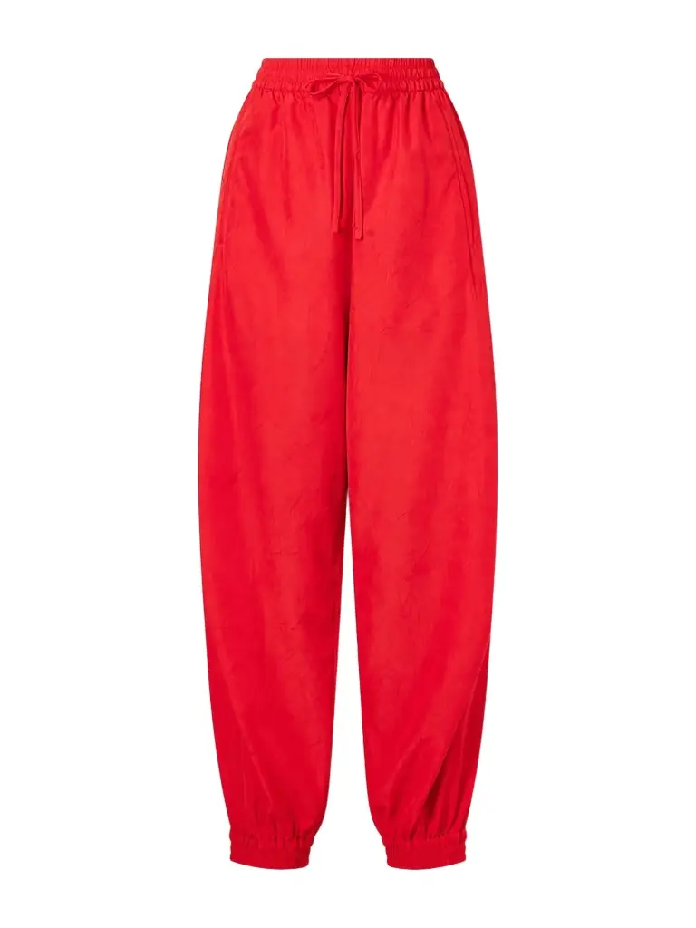 RÓHE Crinkled Cotton-blend Balloon Pants