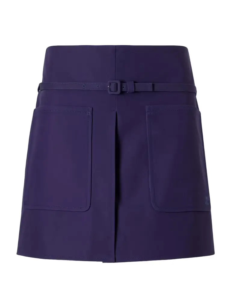 Courreges Belted Cotton-canvas Mini Skirt