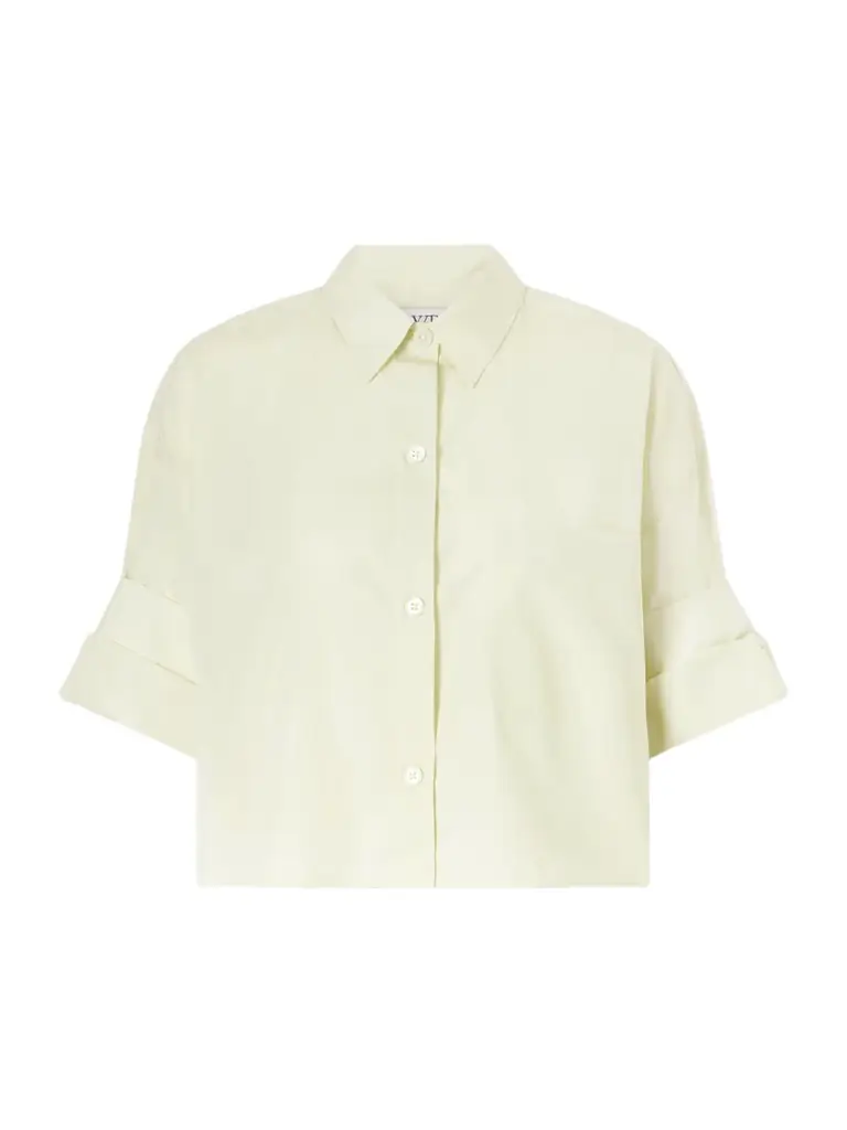 TWP Next Ex Cropped Cotton Shirt