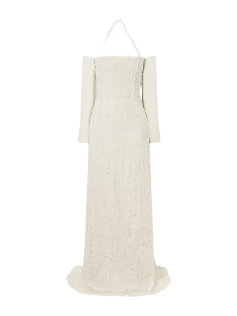 Danielle Frankel Evie Embroidered Tulle And Organza Gown