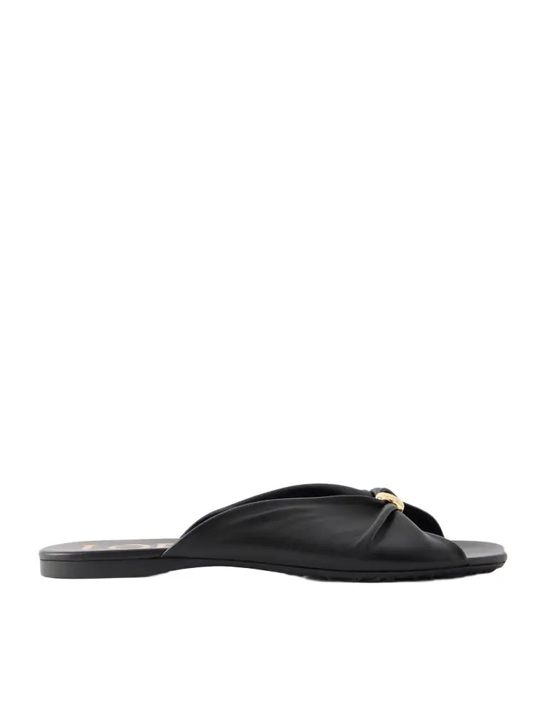 Loewe + Paula's Ibiza Pebble Leather Slides