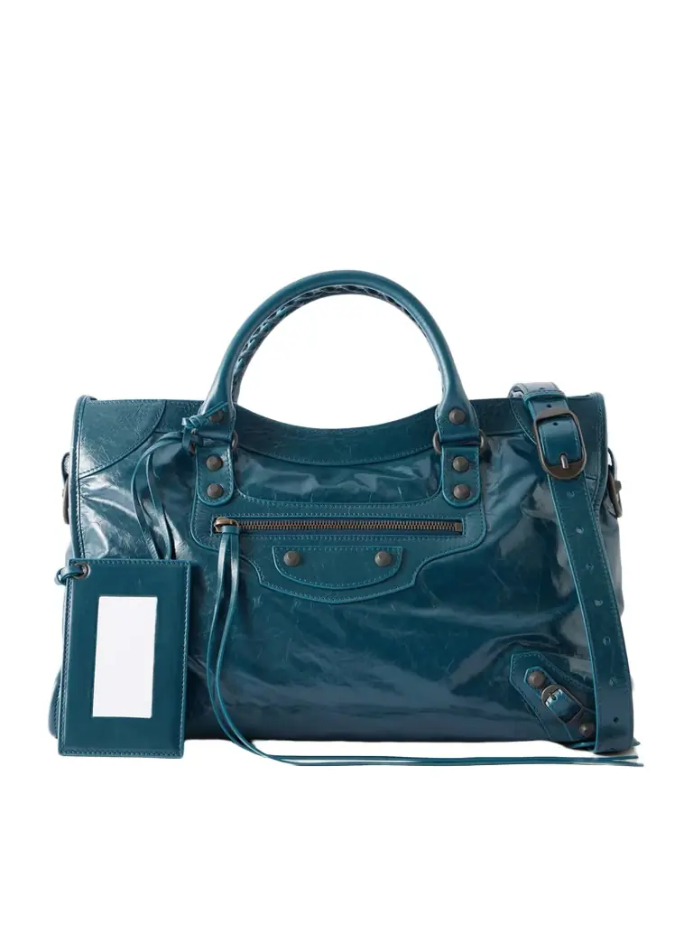 Balenciaga Le City Studded Leather Tote
