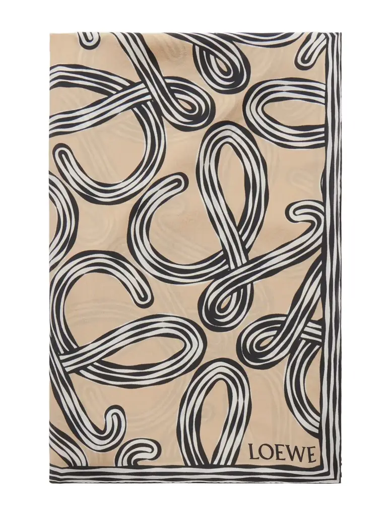 Loewe + Paula's Ibiza Printed Silk Scarf