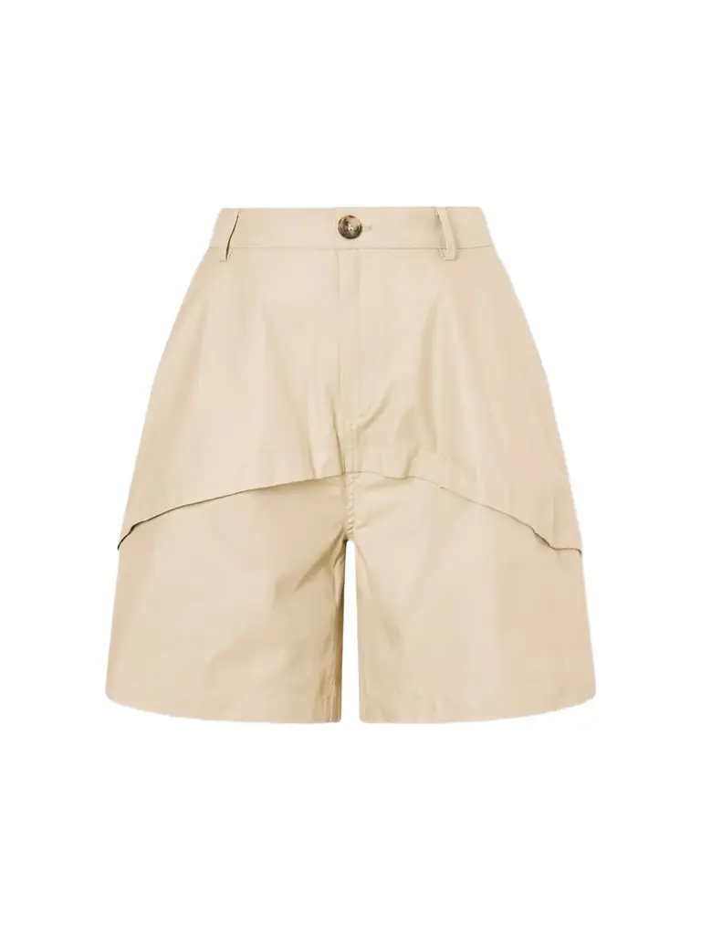 Loewe + Paula's Ibiza Paneled Cotton Gabardine Shorts