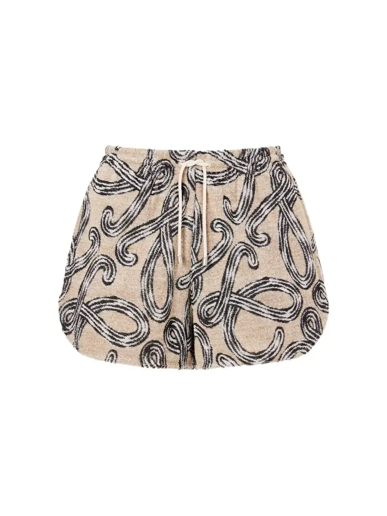 Loewe +paula’s Ibiza Printed Cotton-blend Terry Shorts