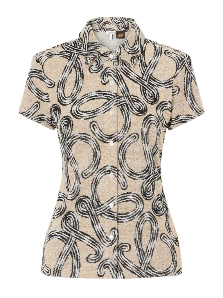 Loewe +paula’s Ibiza Printed Cotton-blend Terry Shirt