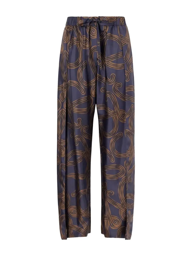 Loewe + Paula’s Ibiza Printed Mid-rise Straight-leg Silk Pants