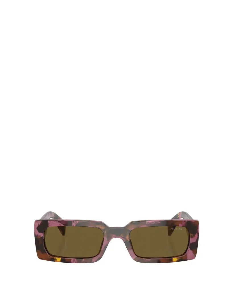 Prada Logo Acetate Rectangle Sunglasses