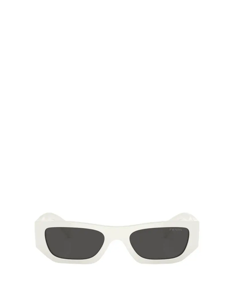 Prada Bold Acetate & Plastic Rectangle Sunglasses
