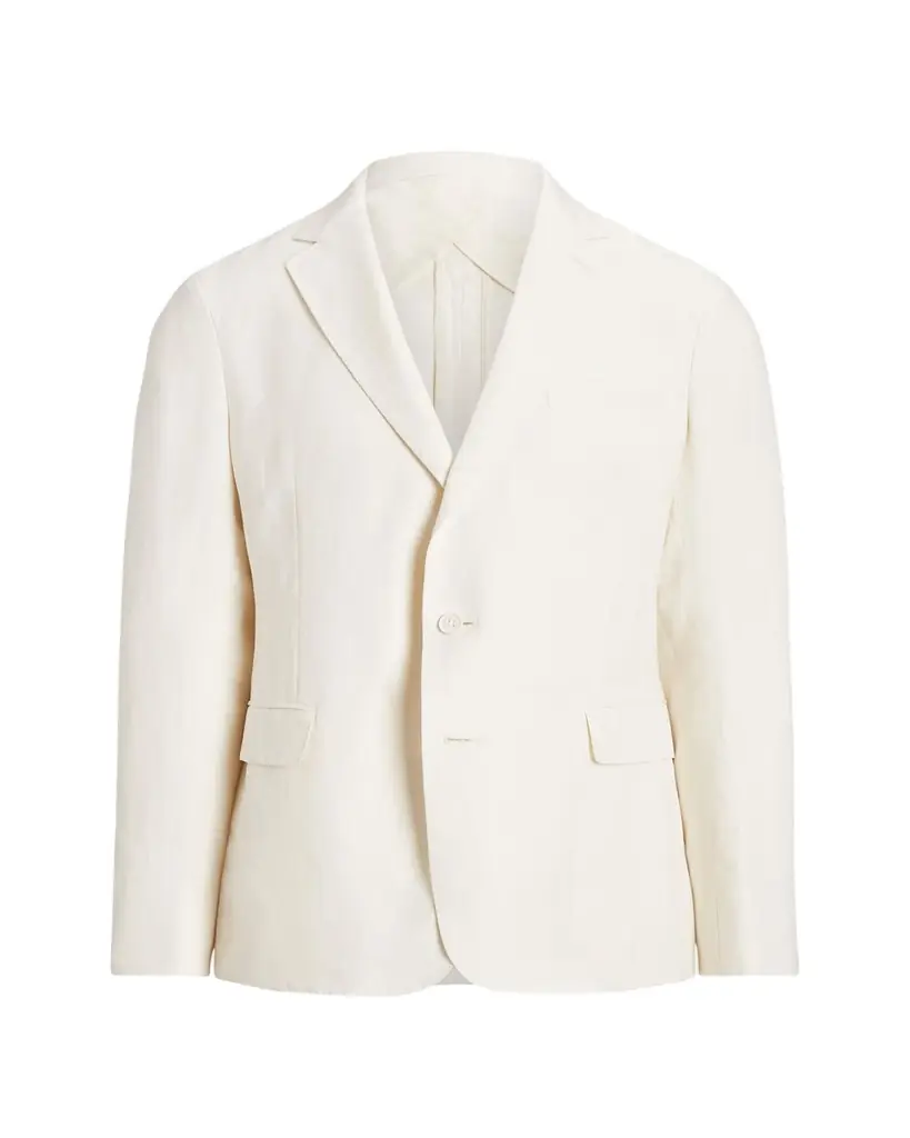 Ralph Lauren Purple Label Hadley Hand-Tailored Silk-Linen Jacket