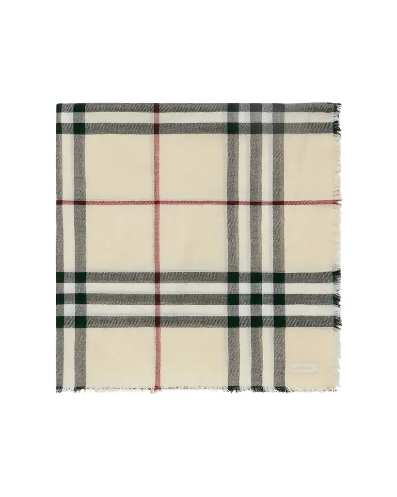 Burberry Giant Check Wool Scarf