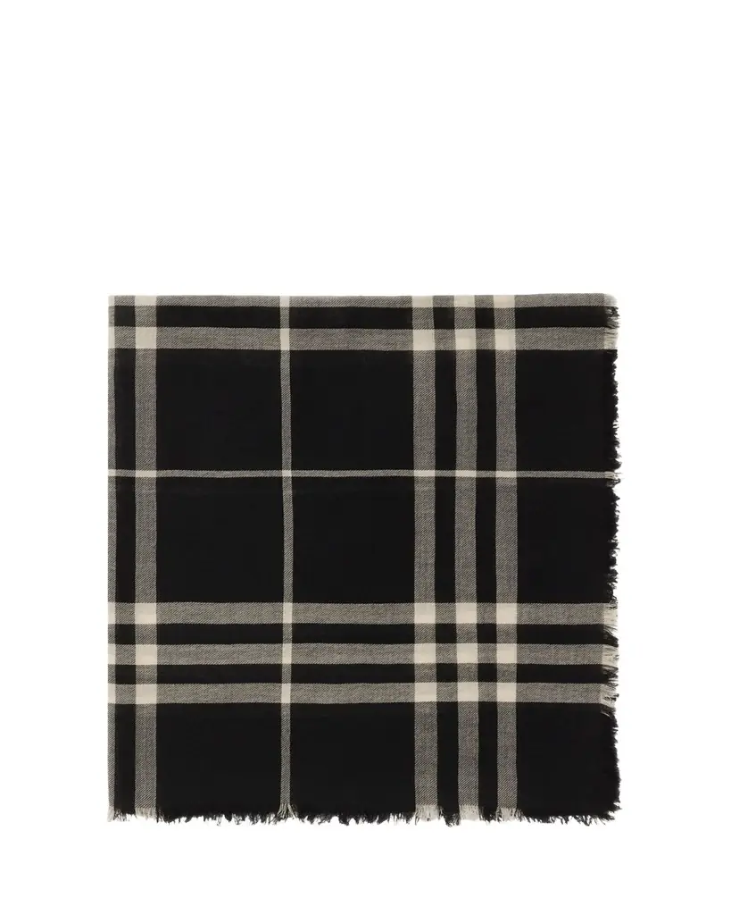 Burberry Giant Check Wool Scarf