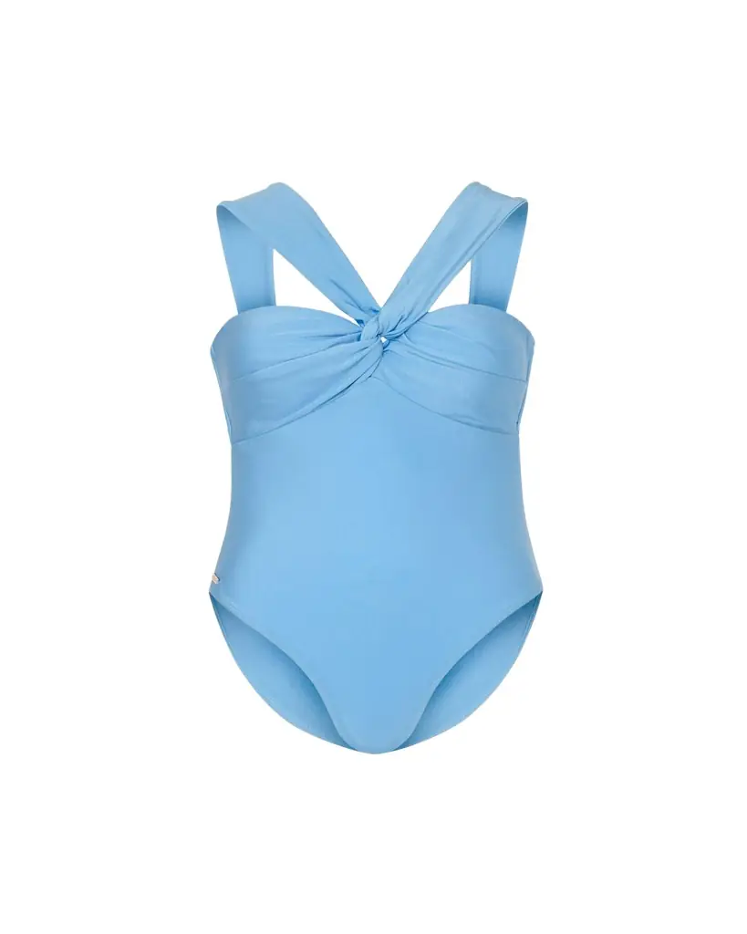 Milly Cabana Betsy Draped One-Piece Swimsuit