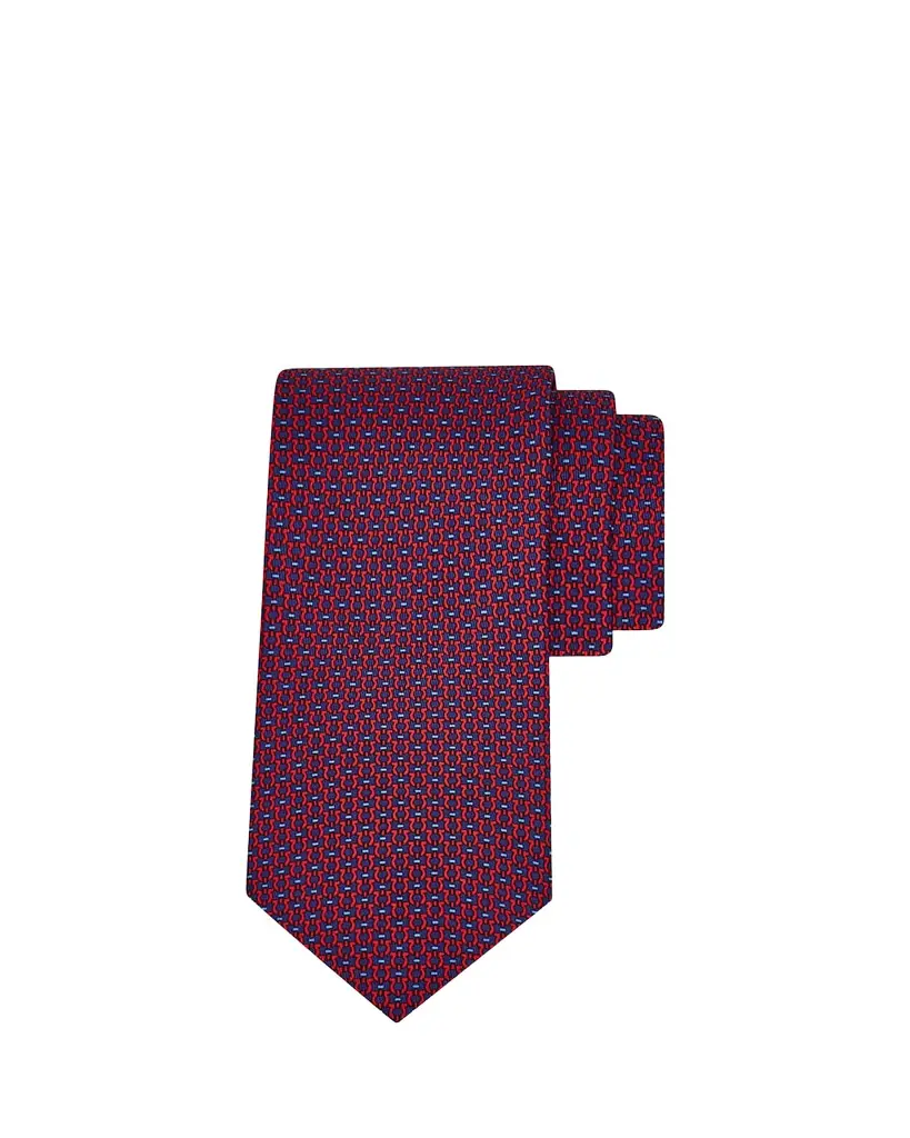 Ferragamo Men's Gancio Jacquard Silk Tie