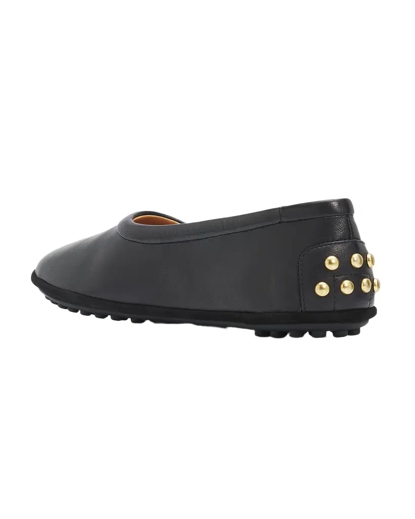 Tod 's Studded Nappa Leather Ballerina Flats