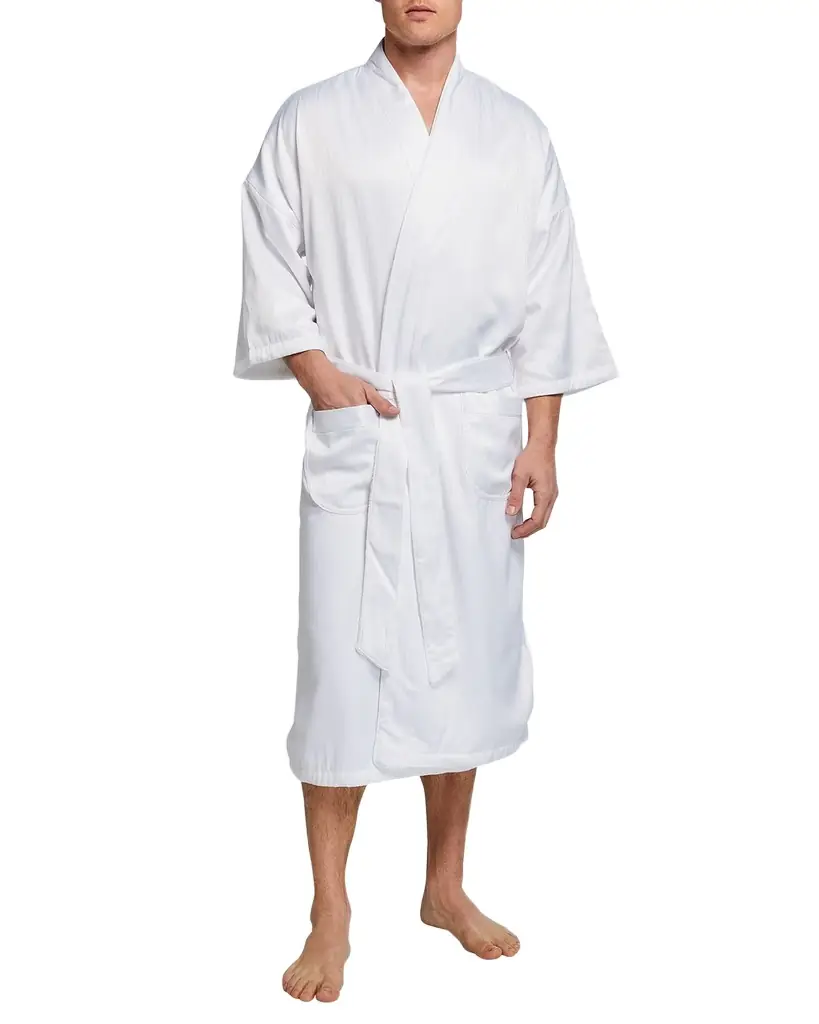 Majestic International Men 's Victoria Plush-Lined Kimono Robe