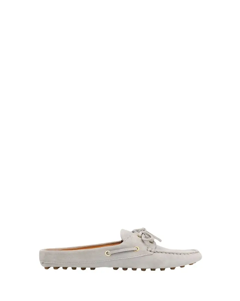 Tod's Elisir Suede Boat Shoe Mules
