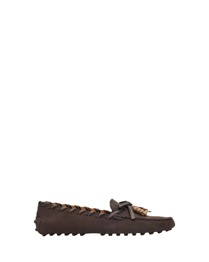 Tod's Gommino Whipstitch Suede Driver Loafers