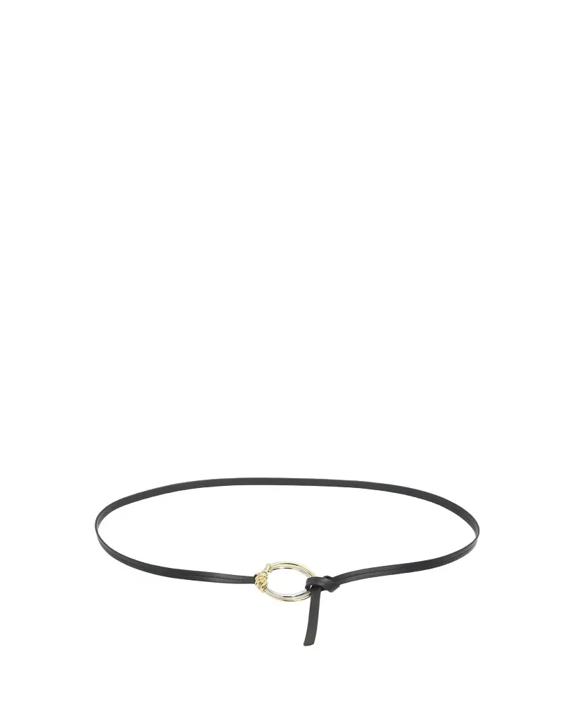 Bottega Veneta Knot Ring Leather Belt