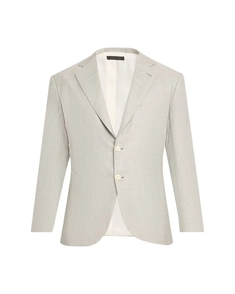 Brioni Men's Wool Plume Plaid Single-Breasted Sport Coat