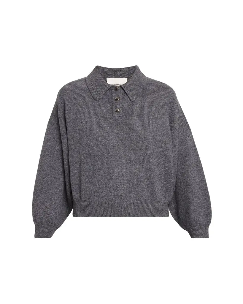Lisa Yang Etta Cashmere Polo Sweater