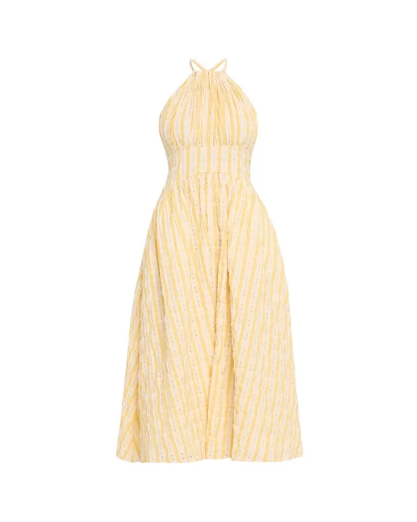 rosie assoulin halter in the name of love dress Rosie Assoulin In The Name Of Love Halterneck Maxi Dress