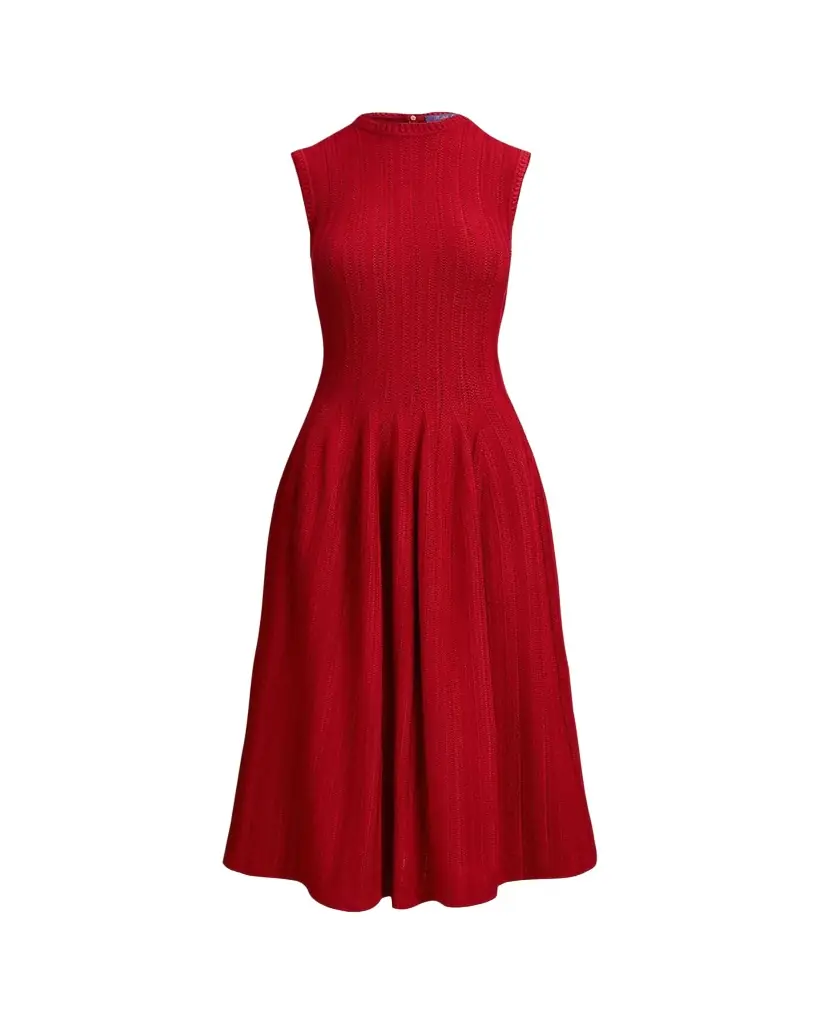 Ralph Lauren Collection Jeena Embroidered Silk-Blend Day Dress