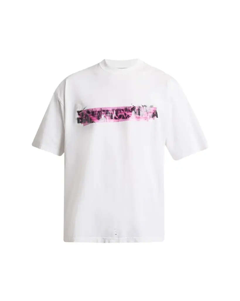 Balenciaga Men's Messy Spray Medium-Fit T-Shirt