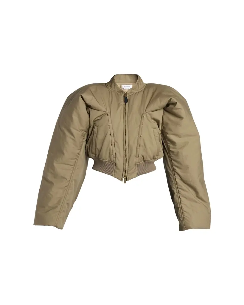 McQueen Cropped Bomber Jacket