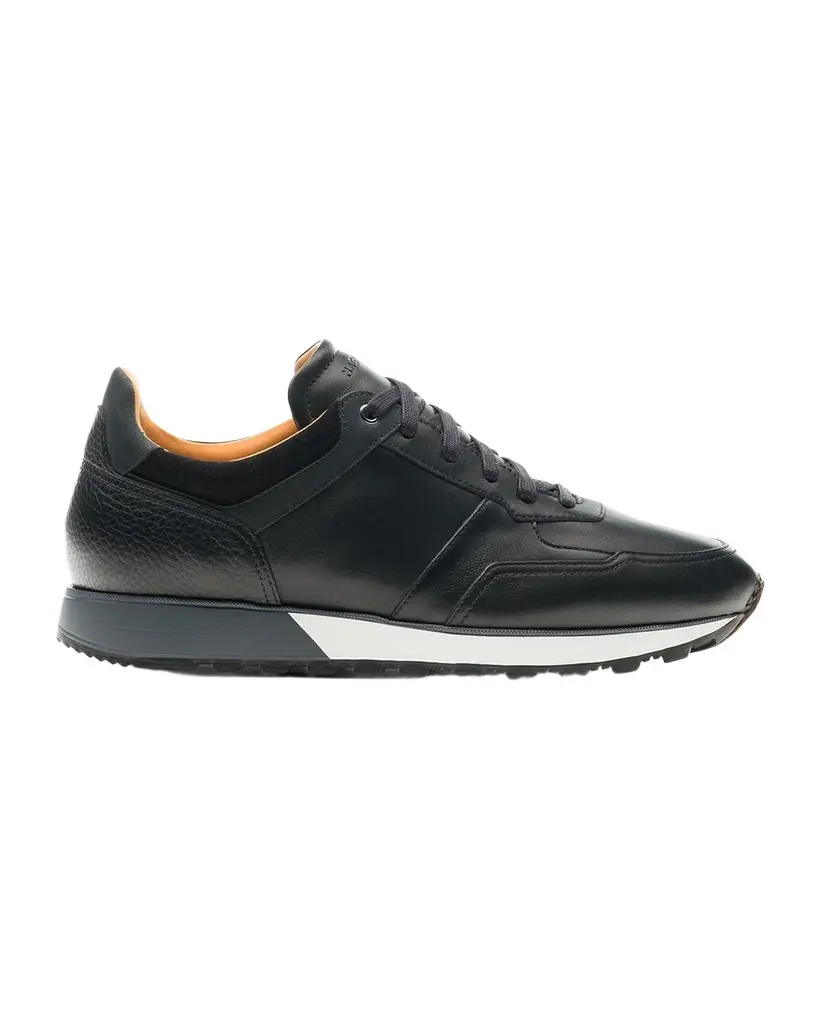 Magnanni Men 's Arco Mix-Leather Trainer Sneakers