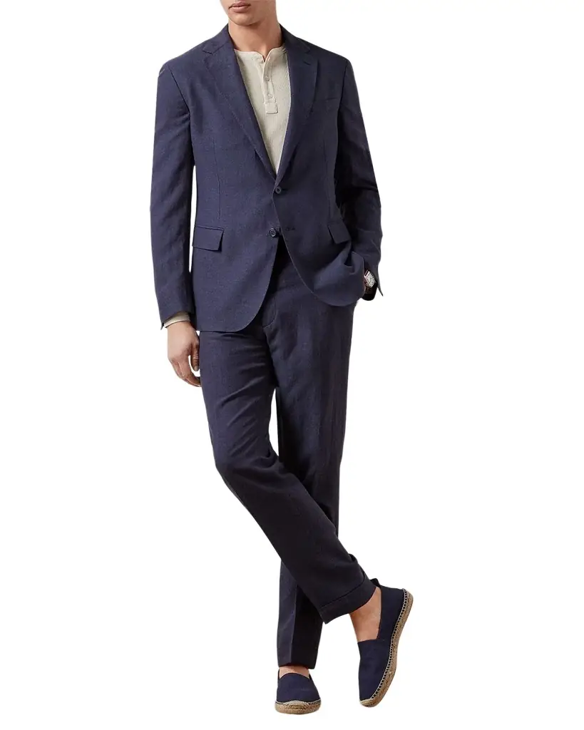 Ralph Lauren Purple Label Hadley Hand-Tailored Silk-Linen Jacket
