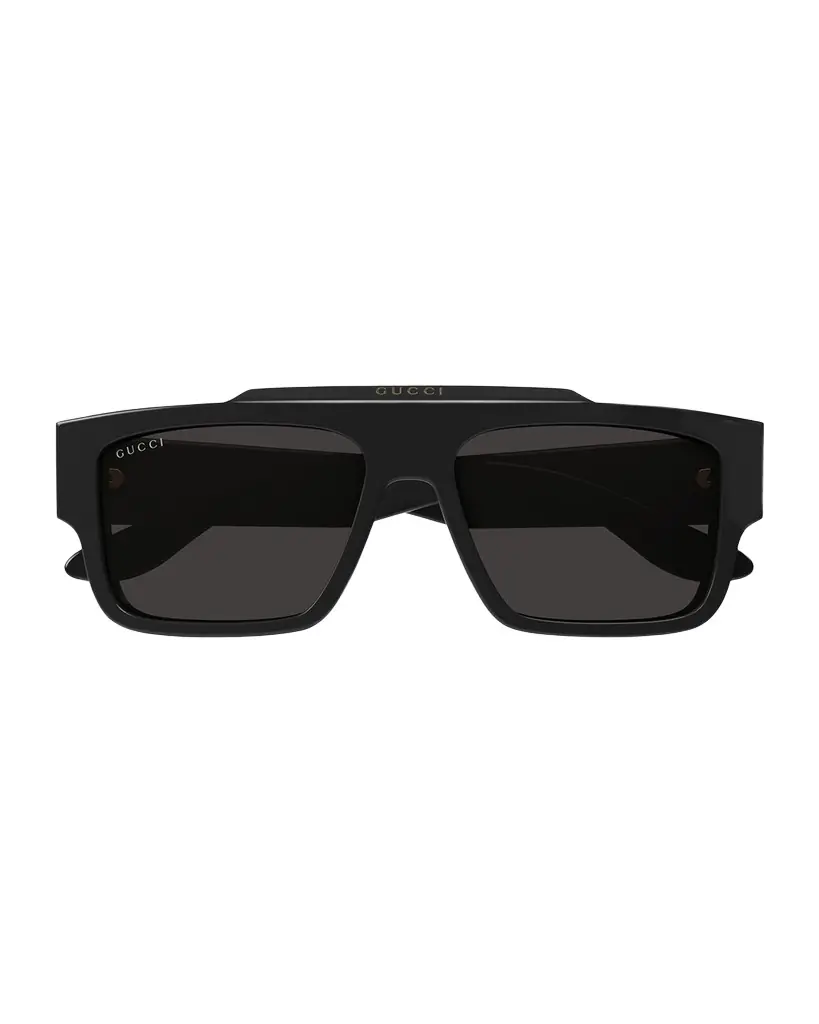 Gucci Men 's GG1460Sm Acetate Rectangle Sunglasses