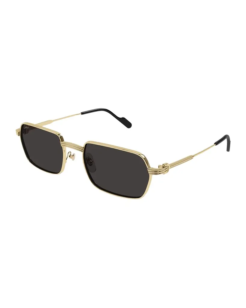 Cartier Men 's Metal Rectangle Sunglasses