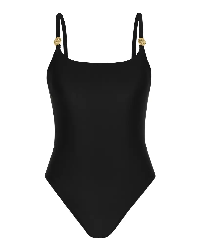 L 'Agence Remi Solid Basic One-Piece Swimsuit