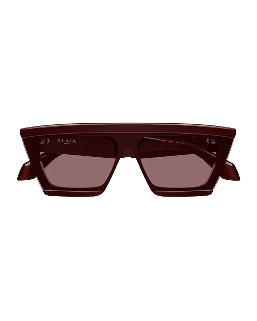 ALAIA D-Frame 70mm Acetate Mask Sunglasses